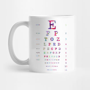 Eye Chart Diagram Mug